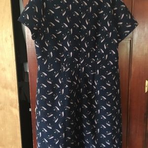 LOFT Dresses - LOFT PLUS LEAFED V-NECK FLARE DRESS size 16 LOFT Dresses - LOFT PLUS LEAFED V-NECK FLARE DRESS size 16